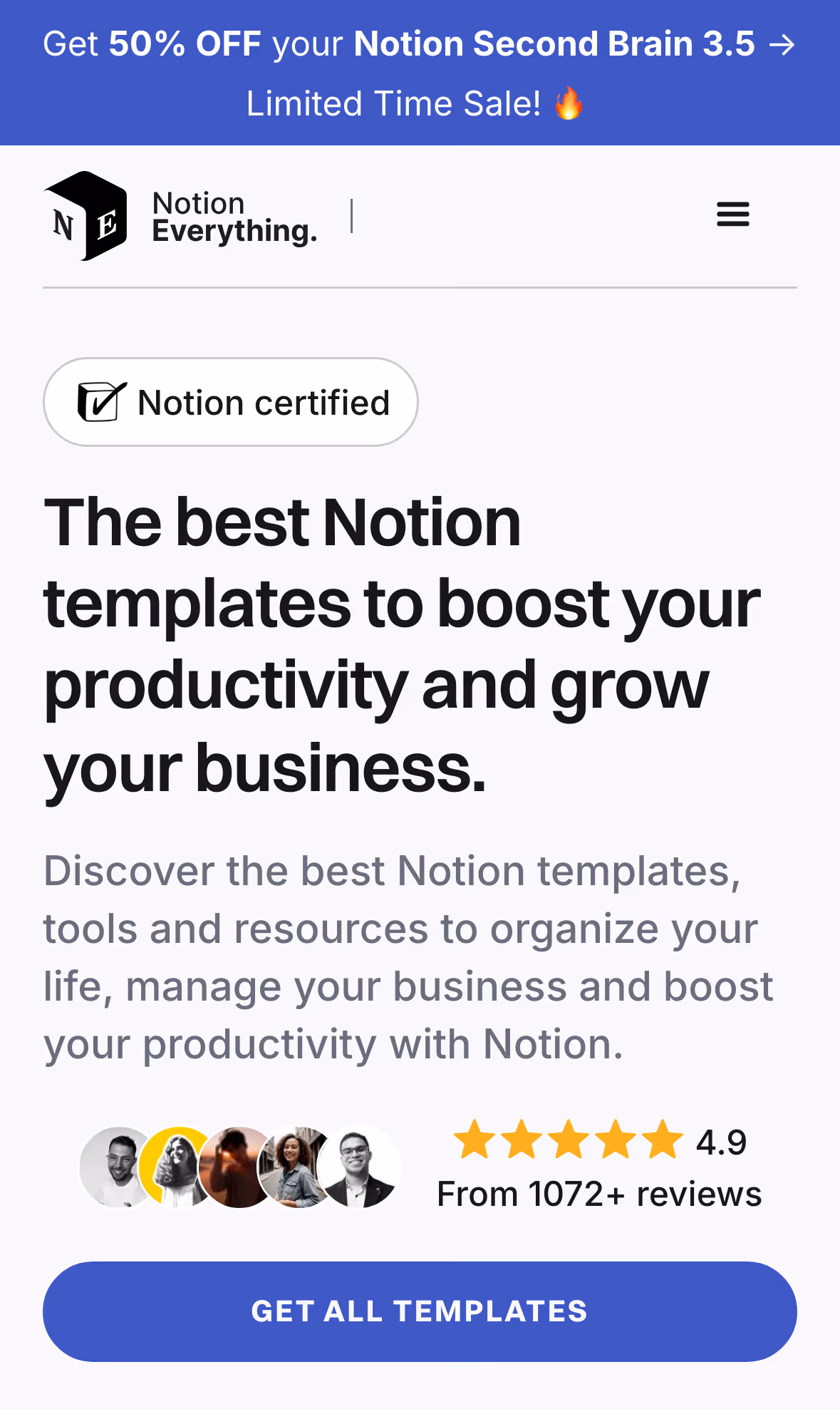 Website screenshot